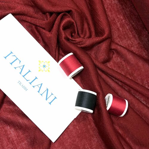 Шерстяной полупрозрачный трикотаж/шерсть 100%/150 см* 147 см/Италия