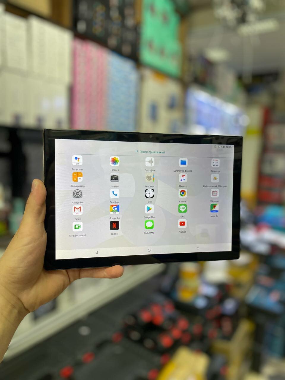 Планшет X98PRO с клавиатурой и оптической мышкой, Android 12, 8 ГБ/256ГБ, синий — фото 1