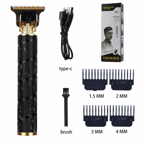 Электрическая машинка для стрижки волос T9 Черная с резьбой 53700₽