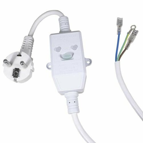 Сетевой шнур RUICHI SCZ с УЗО вилка IEC 320 16А 3х10 мм 15 м белый 1005₽