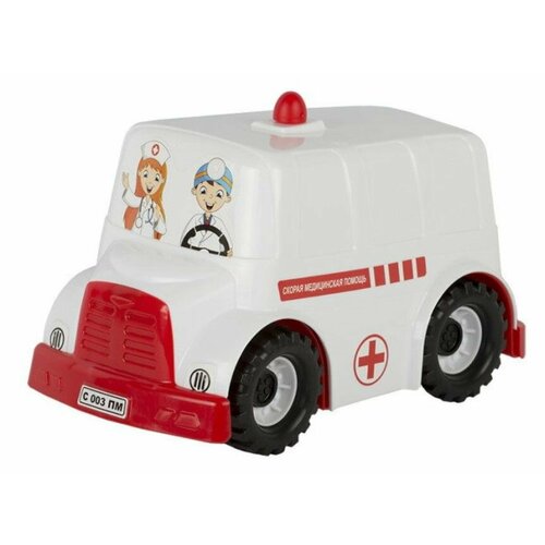 Игрушечная машинка для детей Автобус Скорая помощь 2 шт 2197₽