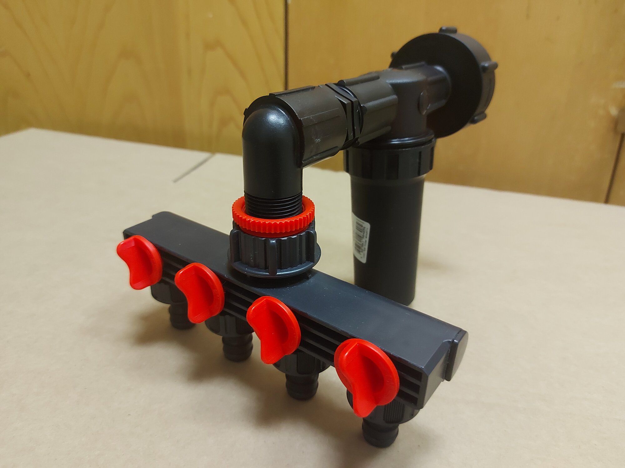 фото Комплект для еврокуба с фильтром и распределителем на 4 выхода