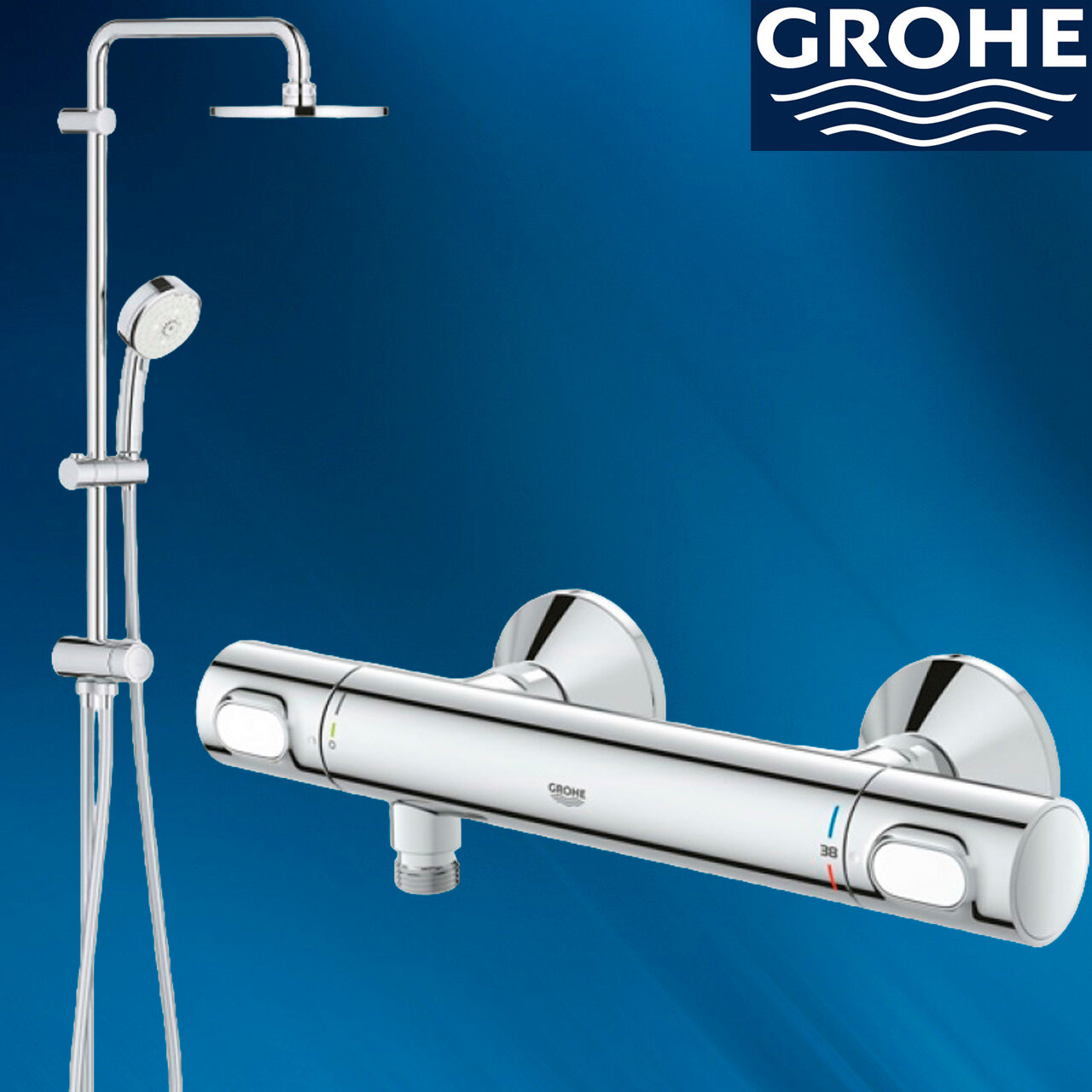 Душевая система с термостатом для душа Grohe Grohtherm 500 34793395