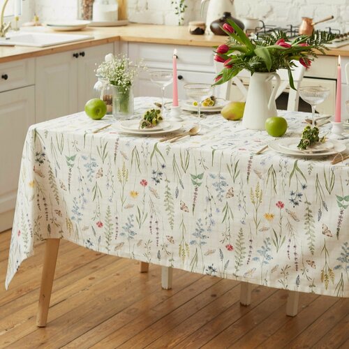 Изображение товара Скатерть "Этель" Wild flowers 149х220см, 100% хл, , репс 210 г/м2