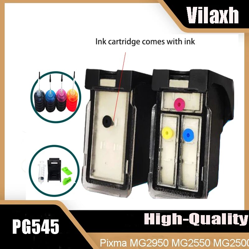 Vilaxh Совместимые картриджи PG545 CL546 для Canon, 1set — фото 1