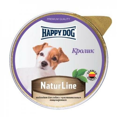 Хэппи Дог 41176 Natur Line кон. д/собак паштет Кролик 125г