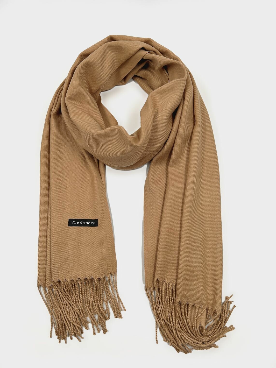 Шарф Cashmere для женщин,200х70 см, универсальный, Шоколадный