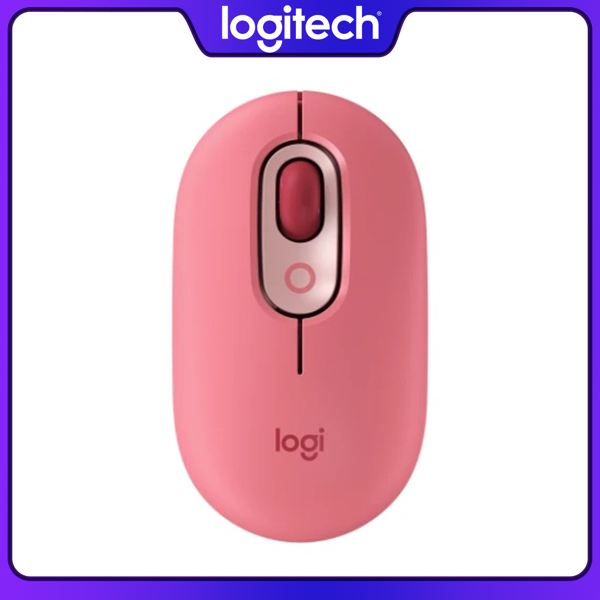 Logitech мышь беспроводная POP, Версия CN, Доступно для MAC и Windows, розовый, Bluetooth