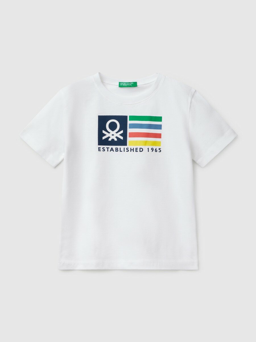 Футболка UNITED COLORS OF BENETTON, размер XS, белый