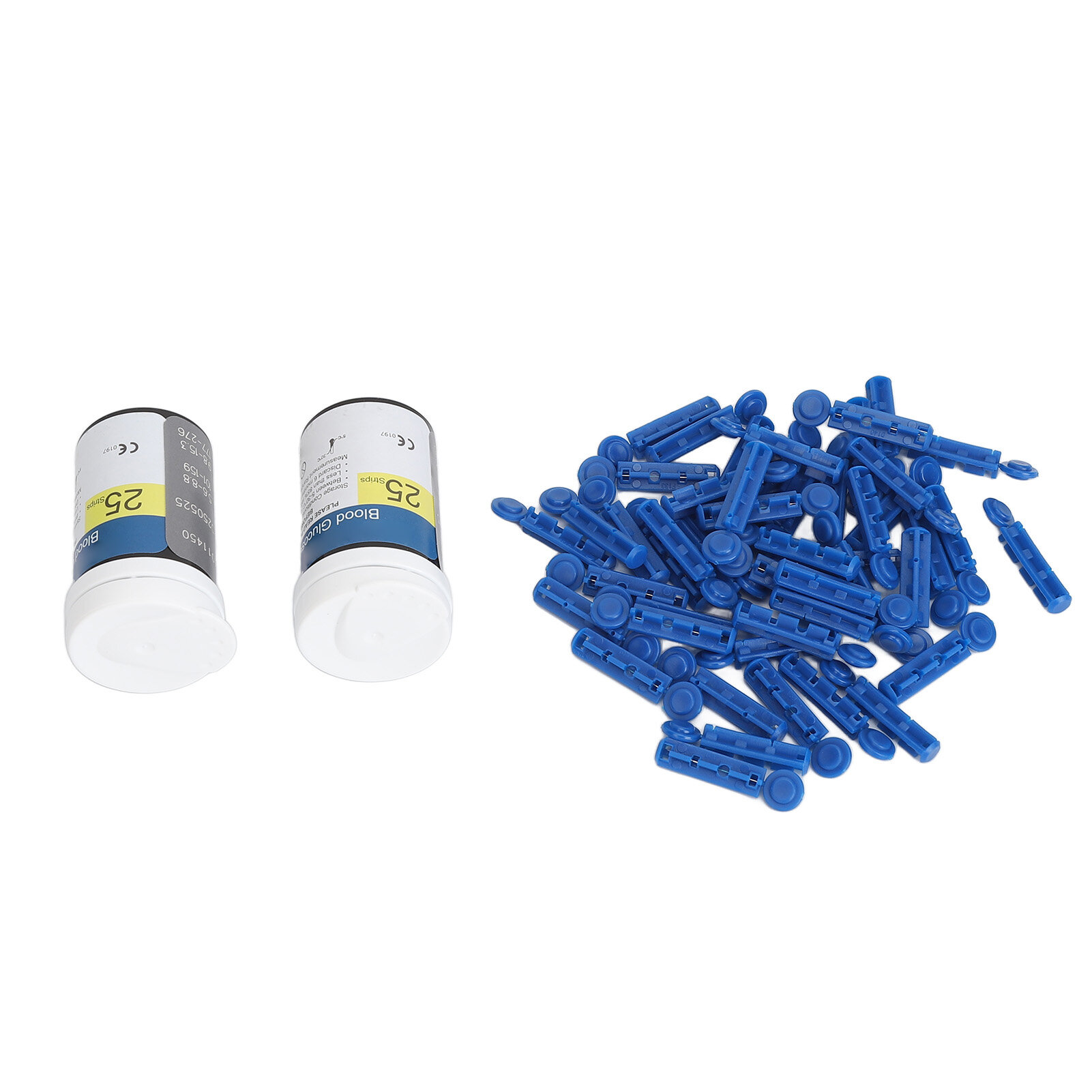 Тест-Полоски И Кассеты Для Глюкометров 50pcs Blood Sugar Test Strips 50 Lancets High Accuracy Glucose Testing Kit for EXACTIVE VITAL