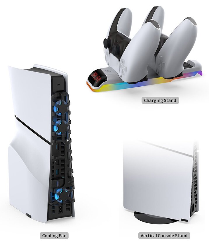 Набор аксессуаров Dobe 3 in 1 Kit для PS5 Slim (TP5-35130) — фото 1