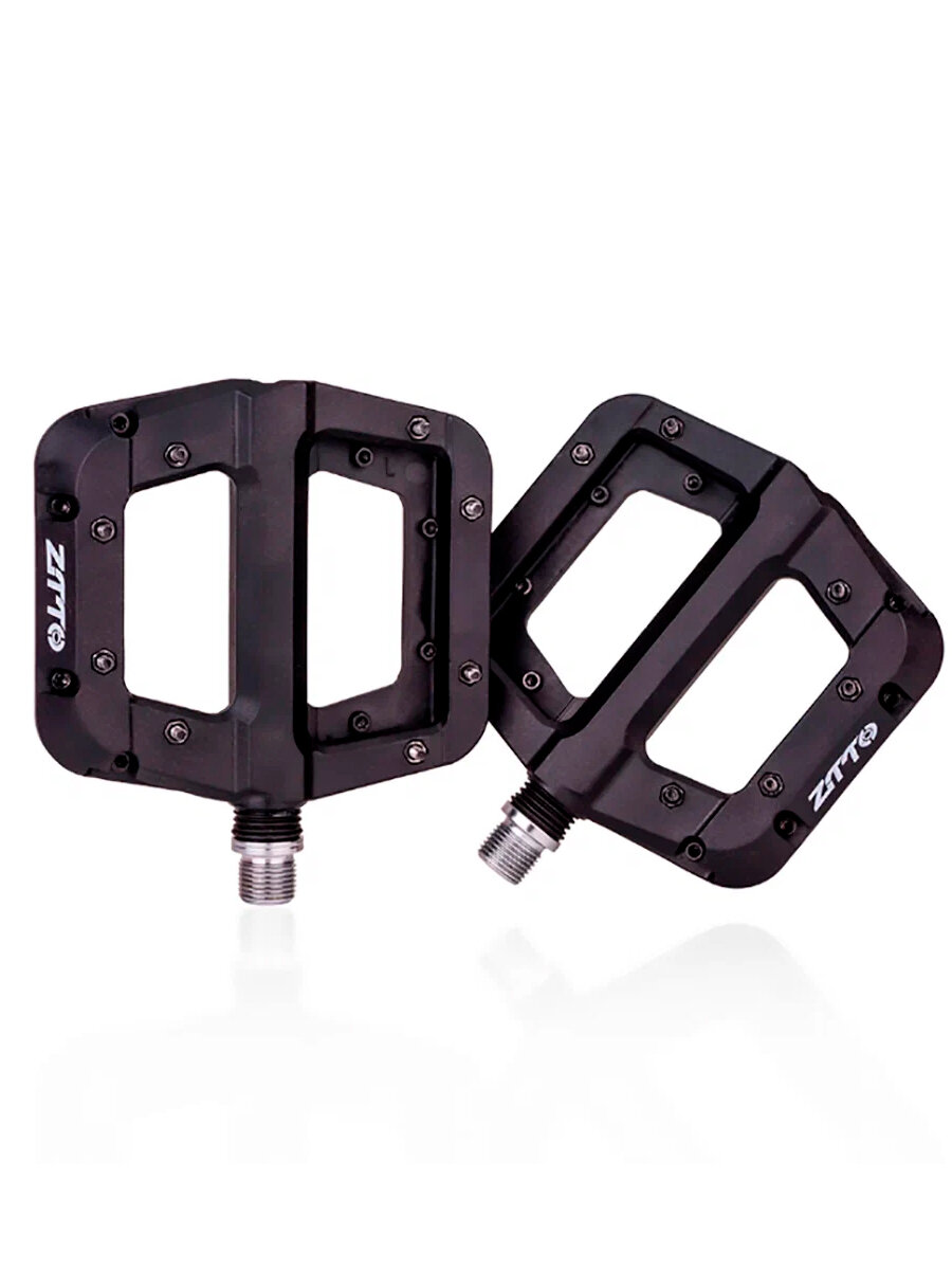 Нескользящие педали с подшипником из нейлонового волокна для горных велосипедов ZTTO черные