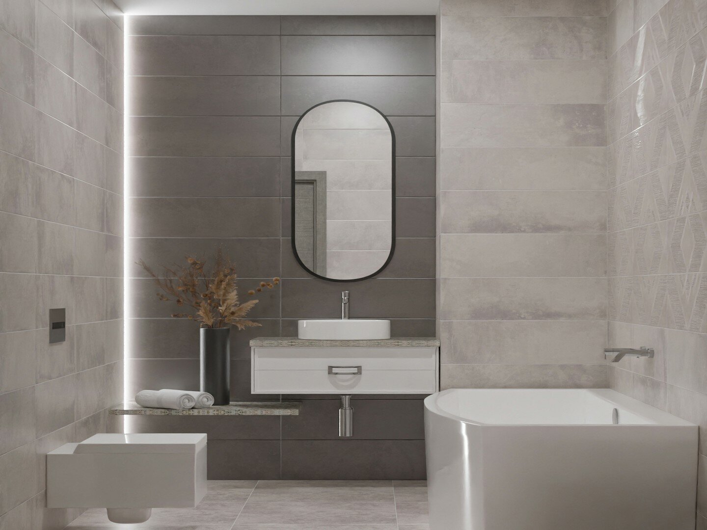 Плитка Eletto Ceramica Couture Perla 24.2x70 00-00108312 матовая Глазурованная, изностойкая