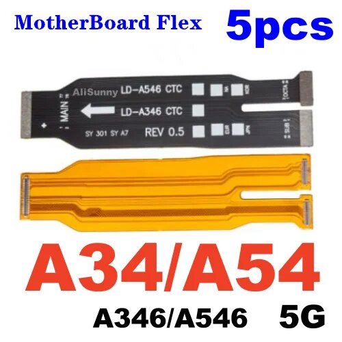 5 шт. Flex кабель материнской платы SamSung A34/A54