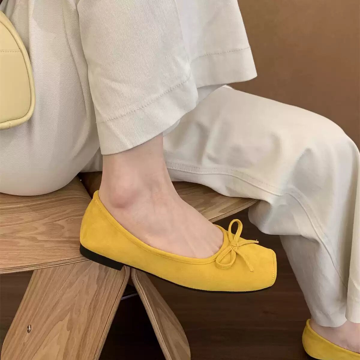 Балетки  Baletka, размер 40, бежевый/золотой