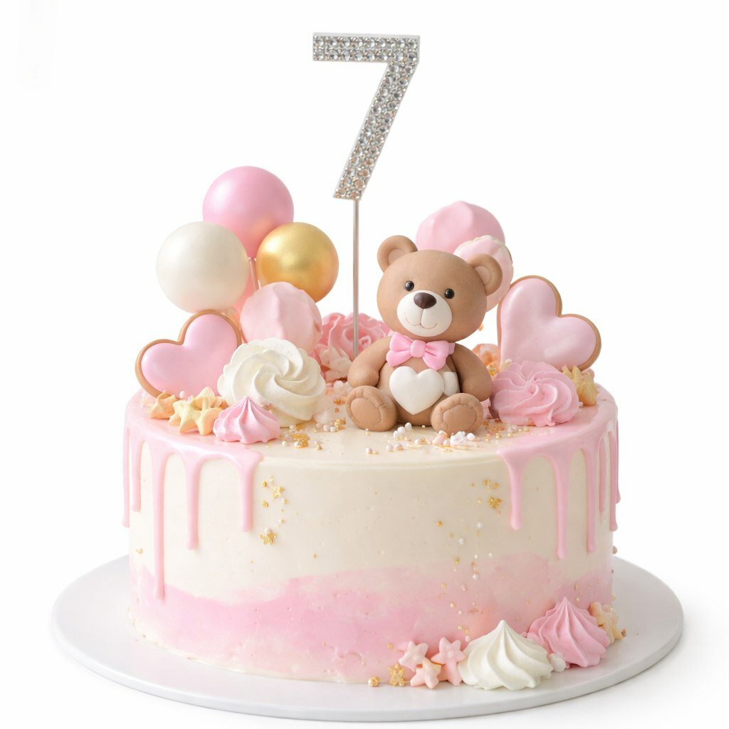 Топпер 7 металлический серебряный со стразами