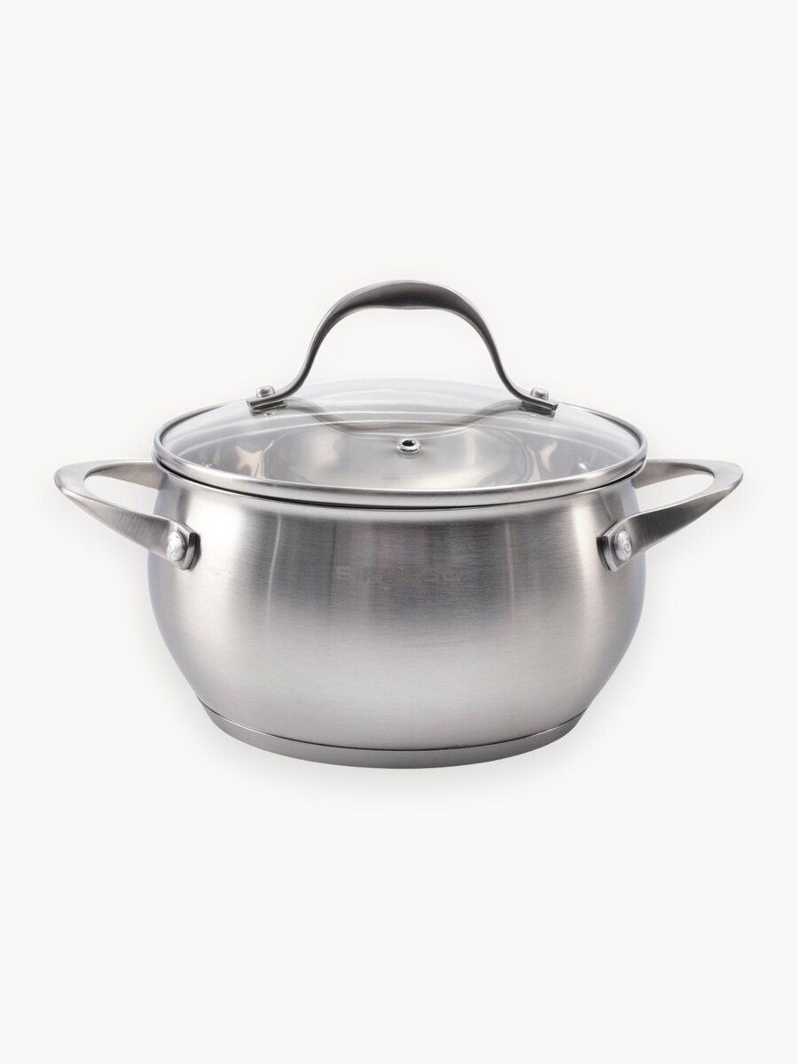 Кастрюля из нержавеющей стали Sirocco "Eclipse", на 2,5 литра, 18 см.