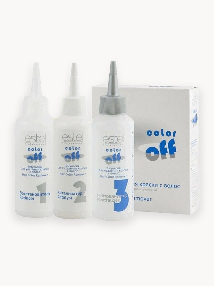 ESTEL / COLOR OFF – Эмульсия для удаления стойких красок с волос, 3 х 120мл, (арт: C/F)