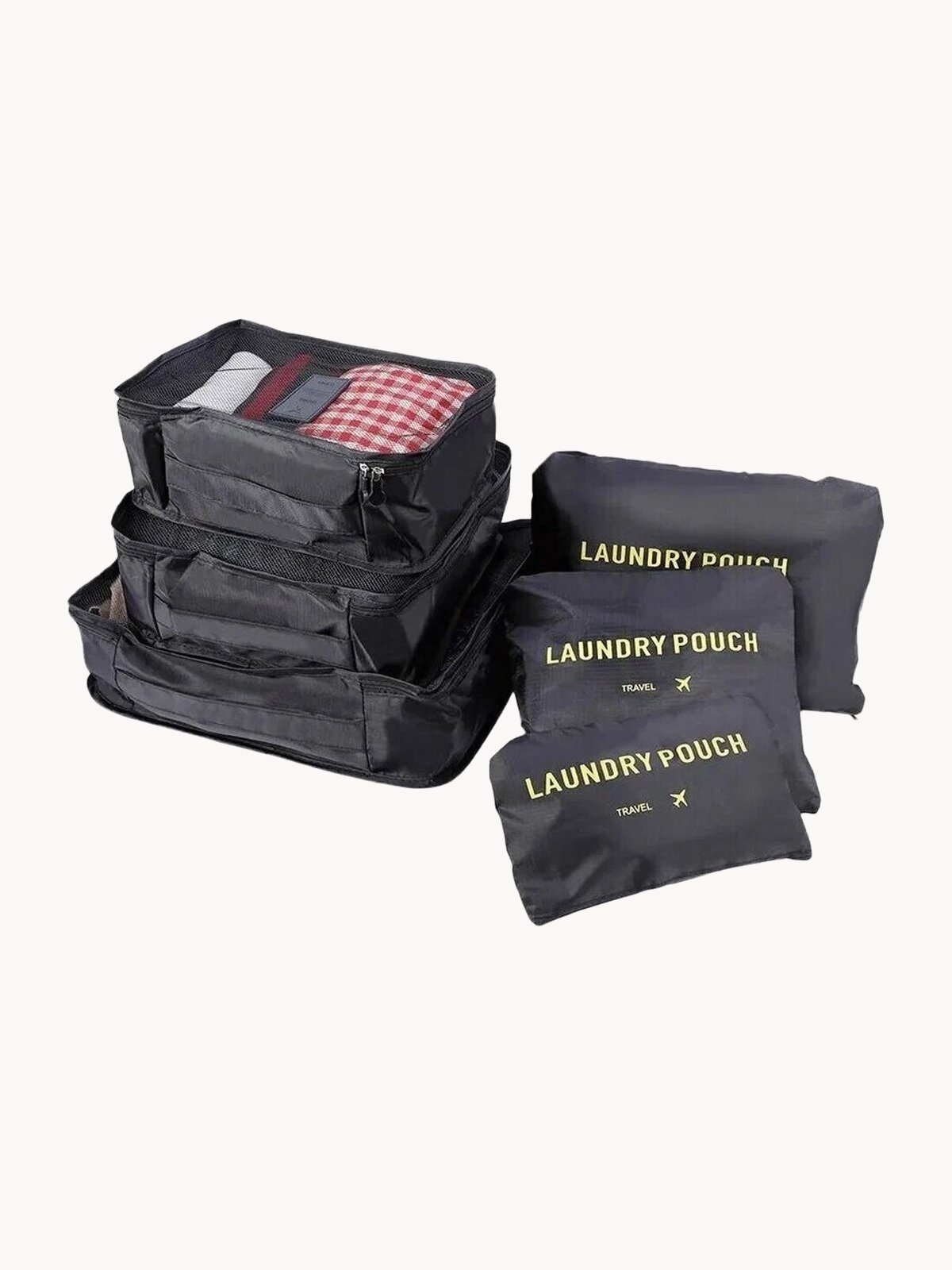 Органайзер Secret Pouch, черная, 37 x 27 x 12 см, 6 шт., для сумок, из полиэстера