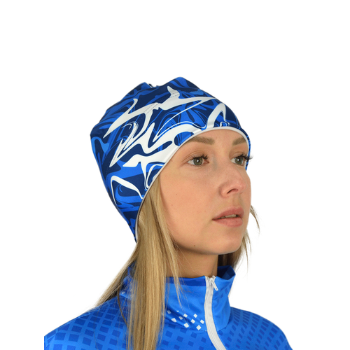 фото Шапка easy ski спортивная шапка, размер l, белый, синий