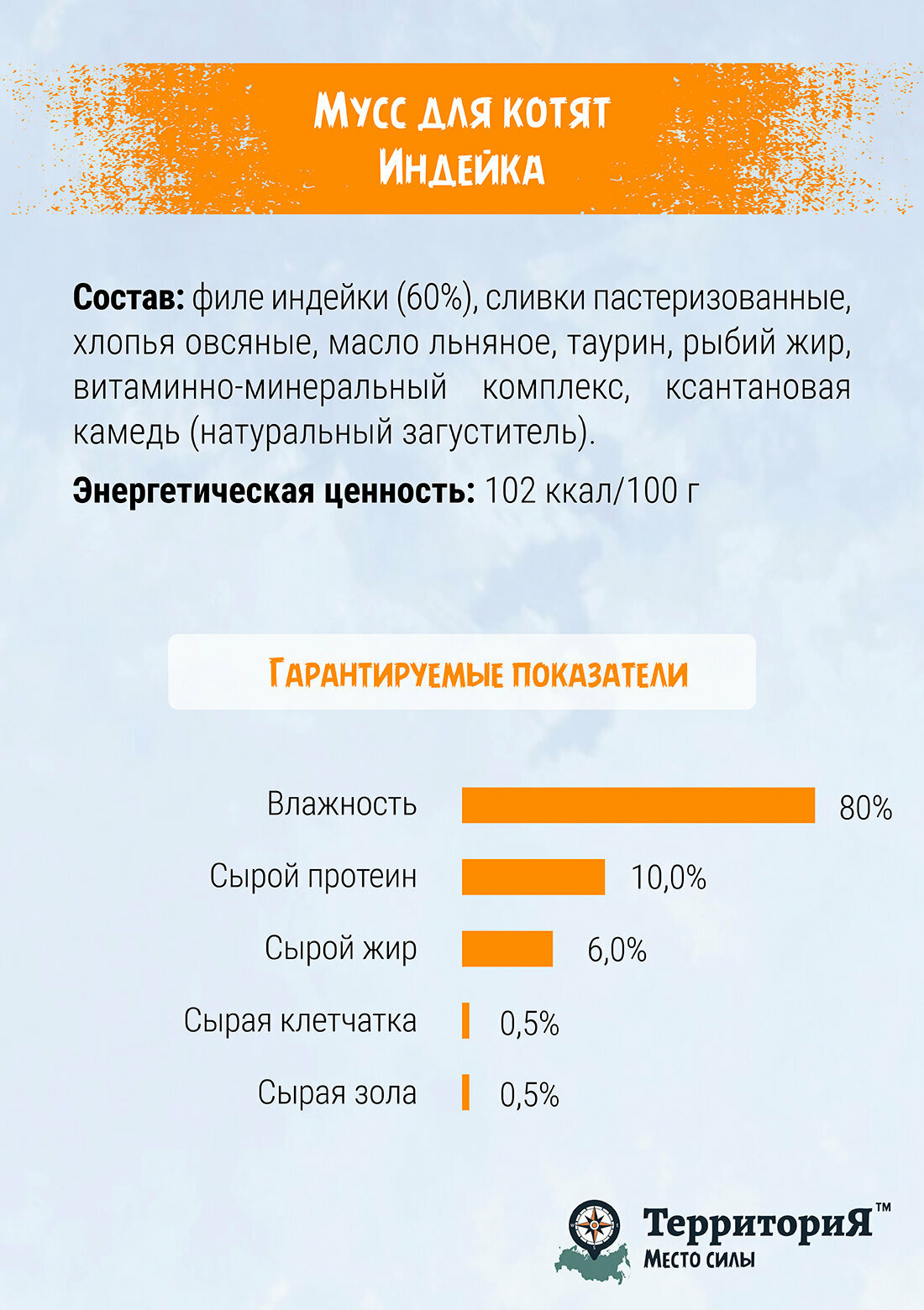 ТерриториЯ "Кавказ" с индейкой мусс для котят - фотография № 4