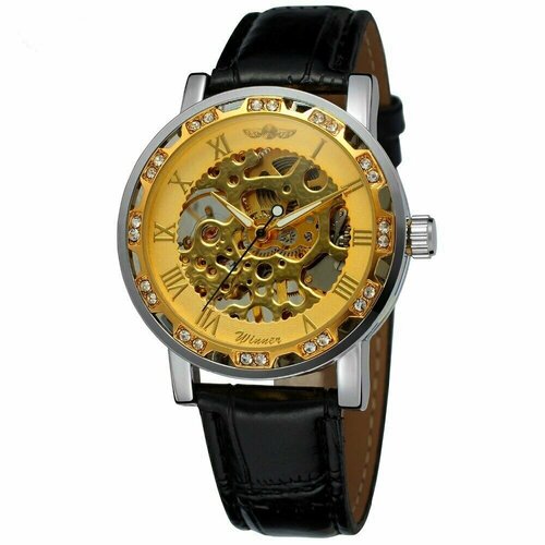 фото Наручные часы winner, золотой