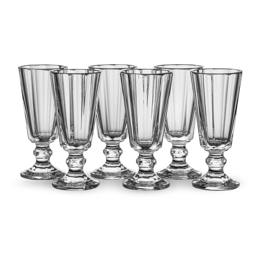 фото Набор рюмок-лафитников Бахметевъ1764 № 8, 35 мл, 6 шт, хрусталь