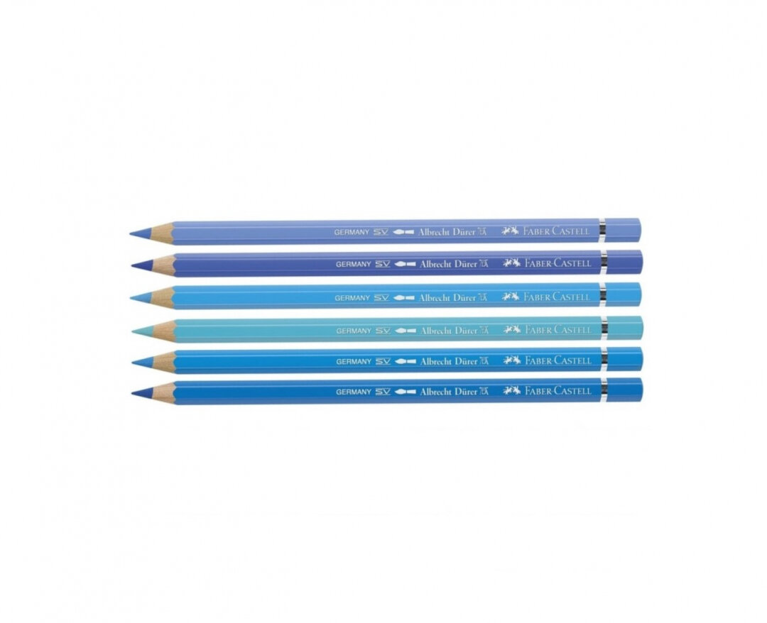 Faber-Castell Набор акварельных карандашей Faber-Castell "Durer" голубые оттенки, 6шт