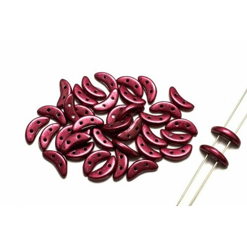 Бусины Crescent beads 10х3мм, цвет 0310-77035CR Saturated Metallic Rose, 708-042, 5г (около 40 шт) бусины crescent beads 10х3мм цвет 0310 77043cr saturated metallic antique gold 708 050 5г около 40 шт