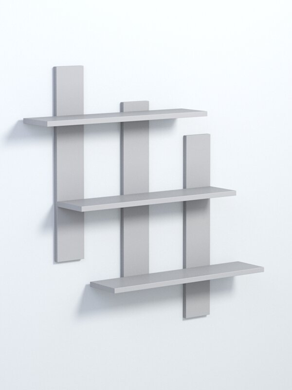 Полка настенная "вайб" №2, Серый. Производитель товара - компания Westcom.