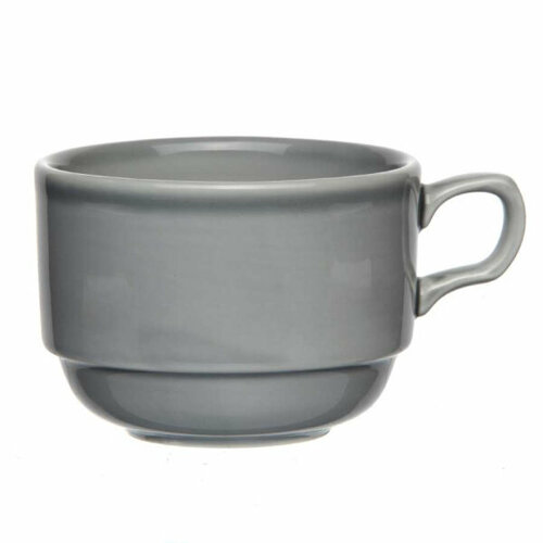 Чашка чайная ф. Браво емк.250 см3 Акварель (темно - серый) 1 сорт