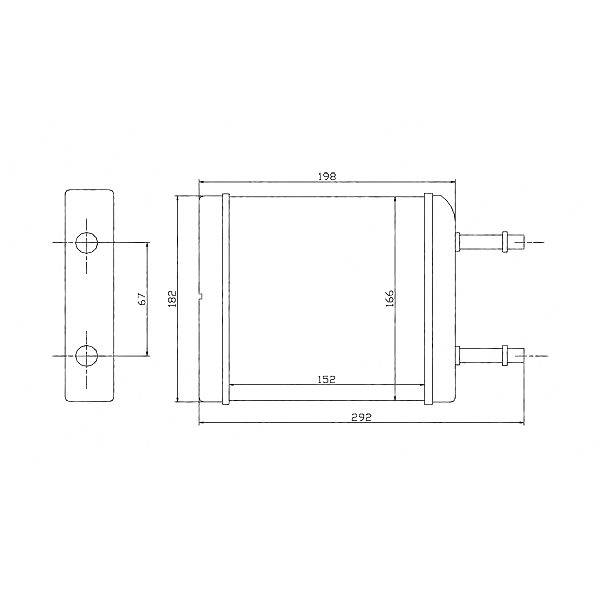 STELLOX 10-35050-SX (1035050_SX / 96314858 / 96591590) радиатор печки\ Daewoo (Дэу) Matiz (Матиз) 0.8 / 1.0 98