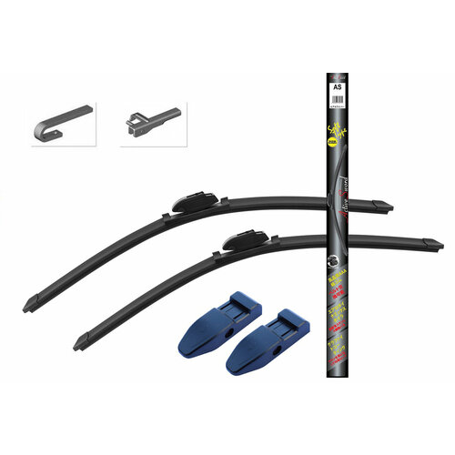 Комплект бескаркасных щеток стеклоочистителя Maruenu Flex Active Sword с графитом, 600мм+500мм для BMW X5 E70 [2006-2010], BMW X6 E71/E72.