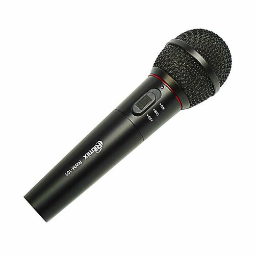 Микрофон Ritmix RWM-101, 100-10000 Гц, штекер 6.3 мм, чёрный ritmix микрофон динамический беспроводной проводной черный rwm 101