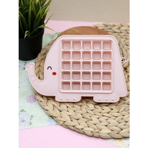 Форма для льда пластиковая лоток для заморозки Elephant pink 180₽