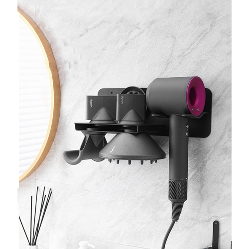 Полка держатель MyPads для фена Dyson HD08 из нержавеющей стали в черном цвете 3188₽