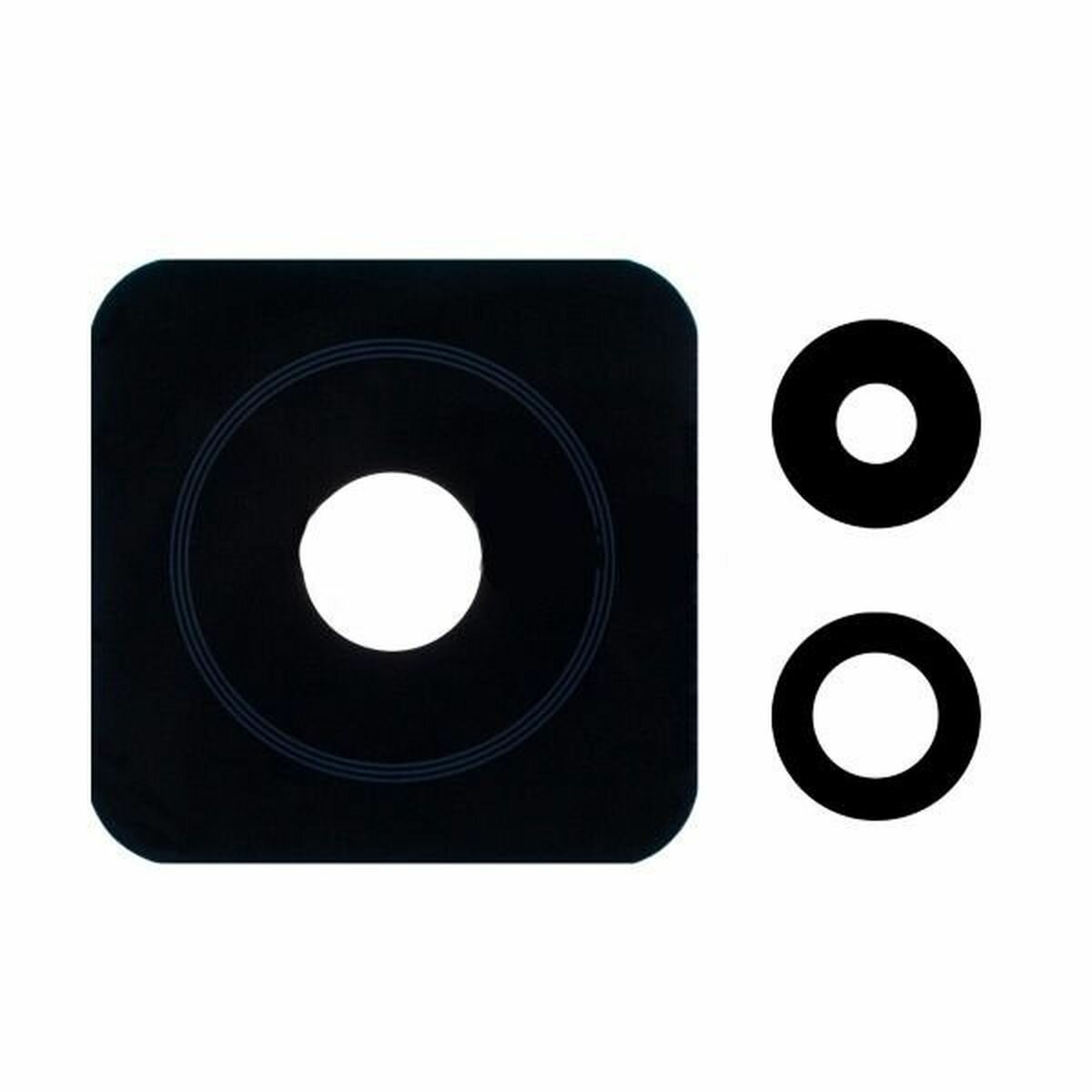 Стекло камеры для Xiaomi 12T (22071212AG) с салфетками черный 3 шт в наборе