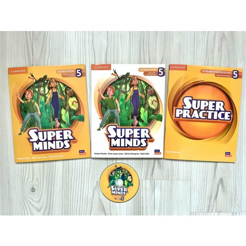 Super Minds 5 2nd Ed Student's book + Workbook + Super Practice + Диск