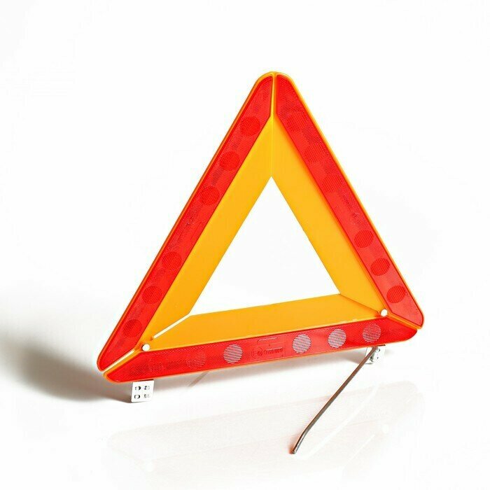 Знак аварийной остановки EZN-01 (треугольник цинковая опора) в коробке Сим-Пласт