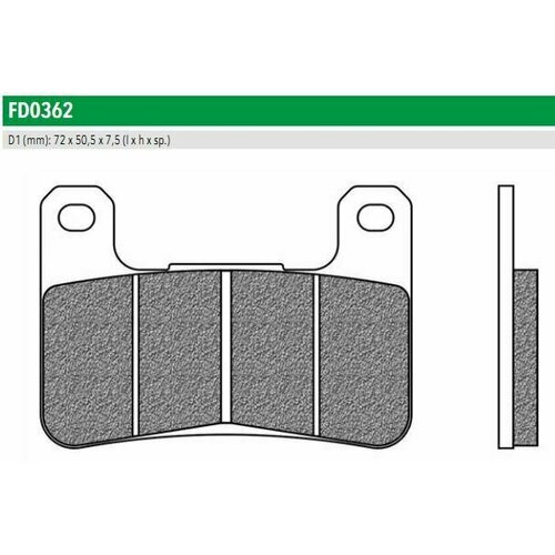 FD0362TS Тормозные колодки дисковые мото ROAD TOURING SINTERED (FDB2178ST) NEWFREN