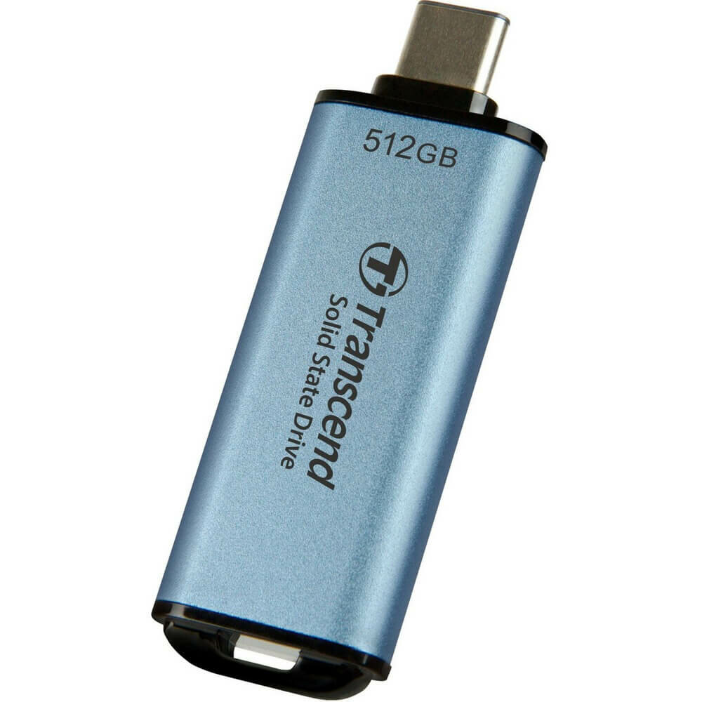 Внешний жесткий диск 512GB Transcend ESD300 TS512GESD300C голубой USB-C - фото №6