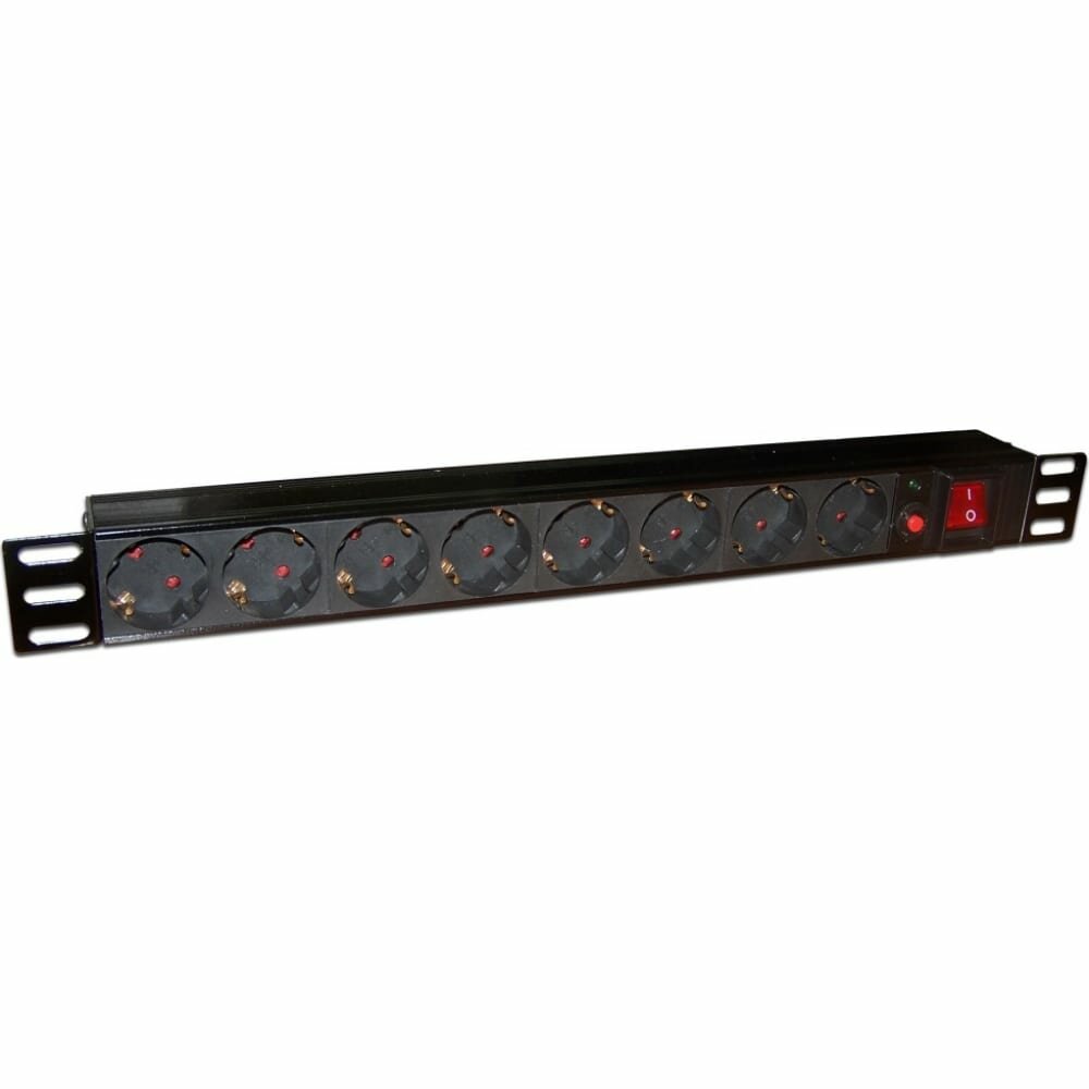 Блок розеток Lanmaster TWT-PDU19-10A8P 8 розеток черный - фото №14