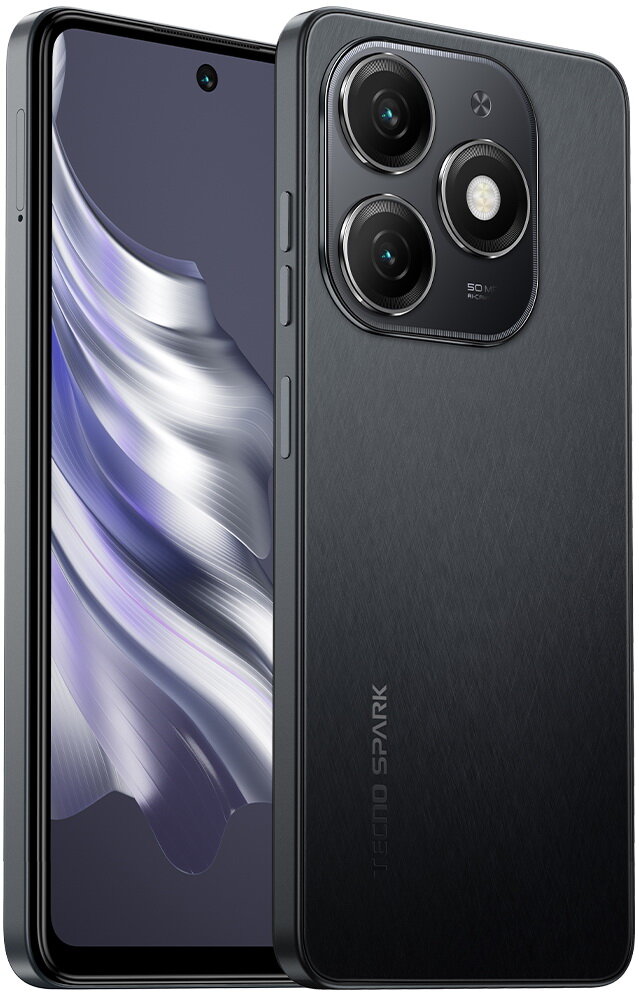 Смартфон Tecno Spark 20 (8+256) черный — фото 1
