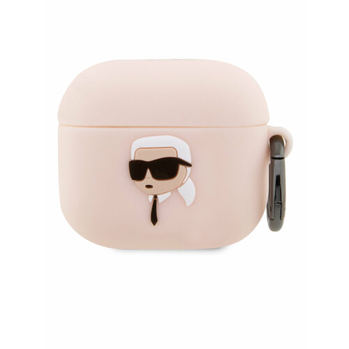 Lagerfeld для Airpods 3 чехол Silicone case with ring NFT 3D Karl Pink чехол karl lagerfeld для airpods pro 2 silicone with ring klap2runikp