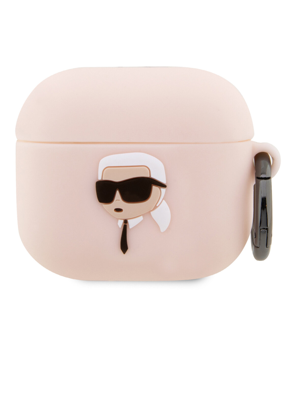 Lagerfeld для Airpods 3 чехол Silicone case with ring NFT 3D Karl Pink