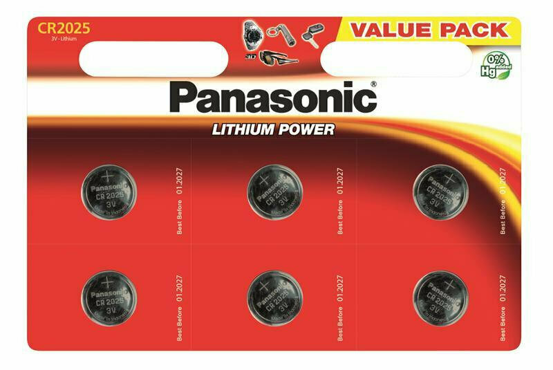 Батарейки Panasonic CR 2025 Bli Lithium, 6 шт. (CR-2025EL/6B) - фото №3