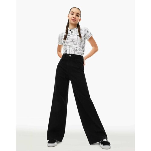 фото Джинсы gloria jeans, размер 8-9л/134 (33), черный