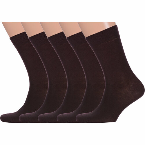фото Носки para socks, 5 пар, размер 25-27, коричневый