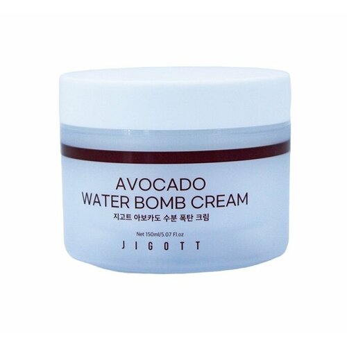Jigott Avocado Water bomb Cream Крем для лица с маслом авокадо 150мл