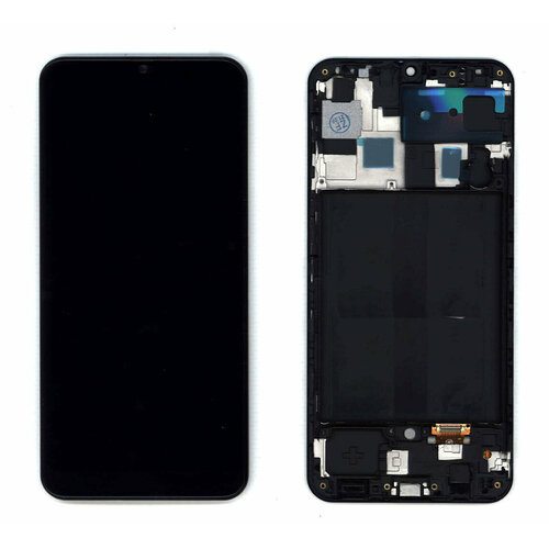 Дисплей для Samsung Galaxy A50 SM-A505F (TFT) черный с рамкой